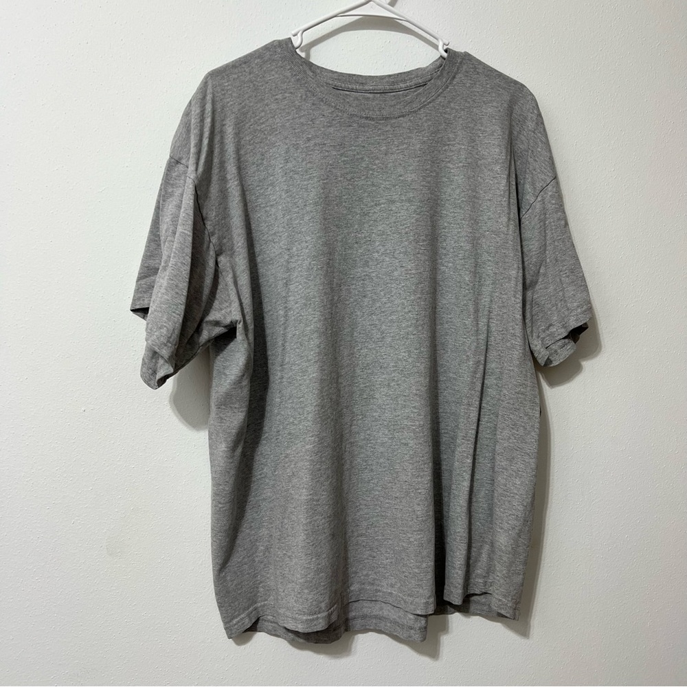 Fruit of the Loom T-Shirt Men's 2XL Gray Crew Neck Short Sleeve Casual